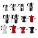GESSER COFFEE MAKERS 304 Stainless Steel Expresso Induction Cafetera Coffee Moka Pot Machine Stove Cafe Tool