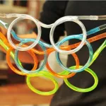 1PCS Funny Soft Plastic Glasses Straw Flexible Drinking Tube Kids Party Bar Accessories Beer Colorful Homebrew