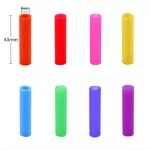 Hoomall Colorful Straw Silicone Sleeve with Reusable Drinking Straw Bar Accessories Teth Shockproof Stainless Steel Straw