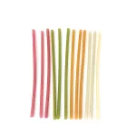 50PCS/Lot Edible Rice Straws Biodegradable Okara Bagasse Wheat Straw-Friendly Colorful Esculent Disposable Rice Straws