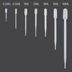 200pcs 0.2ml 0.5ml 1ml 2ml 3ml 5ml 10ml Transfer Pipetes Disposable Non-Toxic LDPE PAPIPETTE DROPPER POLYETHYLENE