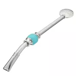 2PCS Premium SUS18/10 Stainless Steel Yerba Mate Bombilla Straw Long Enough with Cleaning Brush and Removal Filter Head