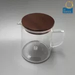 Server เหยือกดริปกาแฟ  แบบมีฝาไม้