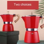 Coffee Maker Percolator Pot Stove Italian Style 150/300ml Coffee Pot Moka Espresso Bean Pot P1K8