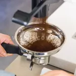 58mm Espresso Dosing Funnel Coffee Powder Container Coffee Sieve Stainless Steel Coffee Dosing Ring Compatible with 58mm EK43