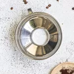 58mm Espresso Dosing Funnel Coffee Powder Container Coffee Sieve Stainless Steel Coffee Dosing Ring Compatible With 58mm Ek43