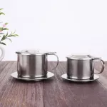 Coffee Filter Cup Stainless Steel Portable Durable Rotary Tool Maker Vietnamese Coffee Filter Mug With Filter Diy Drip Vietnam