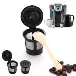 Reusable 3 Pcs Coffee Filter With A Coffee Spoon Refillable Coffee Capsule Espresso Coffee Filters Coffee Maker Kitchen Gadgets