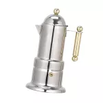 Moka Pot Coffee Maker Stove Espresso Maker Italian Design For Best Espresso Coffee Stainless Steel Easy To Use And Clean