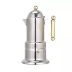 Moka Pot Coffee Maker Stove Espresso Maker Italian Design For Best Espresso Coffee Stainless Steel Easy To Use And Clean