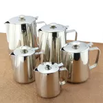 2l Stainless Steel Pull Flower Espresso Frother Frothing Garland Cup Milk Jug Large Capacity Coffee Pot Used By Induction Cooker