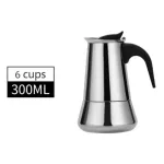 Stainless Steel Italian Moka Espresso Cafeteira Expresso Percolator 2/4/6/9/12 Cups Stove Coffee Maker Moka Pot