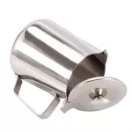 2l Stainless Steel Pull Flower Espresso Frother Frothing Garland Cup Milk Jug Large Capacity Coffee Pot Used By Induction Cooker