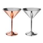200ml Stainless Steel Martini Cup Wine Glasses Cocktail Champagne Glass Wedding Hotel Party Bar Wedding Drinkware
