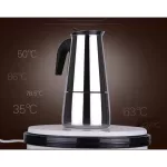 Coffee Maker Moka Pot Thermo Portable Percollator Krups Distilled Espresso Siphon Filter Cafetera Italiana Pots for Kitchen 200ml