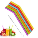1 PCS Fun Soft Plastic Straw Glasses Flexible Drinking Straws Tube tools Kids Novelty Toy Party Supplies Bar Supplies Kawaii