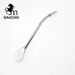 1 PC/LOT GAUCHO YERBA MATE STAINLESS STEEL 19 CM Long with Removable Bombilla Filter Trinkhalm Edelstahl