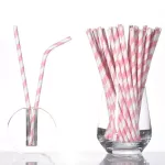 25pcs Environmentally Friendly Biodegradable Disposable Drinking Paper Degradable Birthday Party Supplies Tool