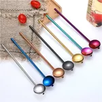 Reusable Drinking Straws Stainless Steel Metal Straws Filter Stiring Spoon Straws for Yerba Mate Tea Bombilla Bar Accessories