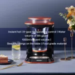 Denon เครื่องดื่มน้ำร้อนทันทีเครื่องดื่มตั้งโต๊ะปุ่มเดียวน้ำร้อนทันทีควบคุมอุณหภูมิ 5 สปีดเครื่องตั้งโต๊ะความจุขนาดใหญ่ 3.6 ลิตร