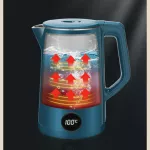 กาต้มน้ำไฟฟ้าแสดงอุณหภูมิอัจฉริยะใหม่ 304 กาต้มน้ำไฟฟ้าสแตนเลสเกรดอาหาร