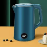 กาต้มน้ำไฟฟ้าแสดงอุณหภูมิอัจฉริยะใหม่ 304 กาต้มน้ำไฟฟ้าสแตนเลสเกรดอาหาร