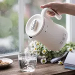 กาต้มน้ำแบบพกพาถ้วยเดือดกาต้มน้ำไฟฟ้า 0.6L มินิคงที่สุขภาพ Home Travel กาต้มน้ำนม [แบบพกพาสำหรับเดินทาง] - สตูว์นมอุ่น