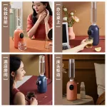 The hot water cabinet immediately, the cotton gauze, electricity, home office, mini, portable heat, water, water level 6, Blue electric kettle.