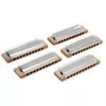 Hohner® Marine Band 1896 Pro Pack 5 Harmonica 10 Pack 5, Great Value Harmonic C / G / A / D / E + Free Bag ** Made I
