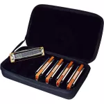 Hohner® Marine Band 1896 Pro Pack 5 Harmonica 10 Pack 5, Great Value Harmonic C / G / A / D / E + Free Bag ** Made I