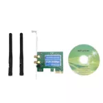 X-Tips PCI Wireless N ตัวรับสัญญาณไร้สายสองเสา เสาดำ