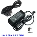 19v 1.58a 2.5*0.7mm Ac Adapter For As Eee Pc Exa1004ch Exa1004uh Exa1004eh 1001pxd R101d 1001px Lap Charger With Ac Cable