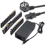 34pcs Vers Power Adapter 96w 12v To 24v Adjustable Portable Charger For As Laps Eu-Plug