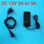 Us/u/eu Dc 12v-3a/5a Power Adapter Charger With Plug Cord Output Port 2.5mm And 5.5mm For Our Controller Driver Board Diy It