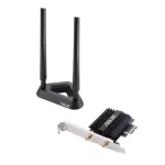 Wireless PCie Adapter Wi-Fi-Fiber Card-Ax3000 Dual Band PCI-E Wifi 6 802.11Ax Adapter with 2 External Antennas & Bluetooth 5.0 Ax3000