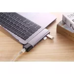 Dual Type-C 6-In-1 HDMI RJ45 MacBook Pro Air Docking Station
