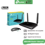 TP-Link Router 4G LTE 300Mbps4Port LAN Model MR6400, 3-year-old SIM warranty