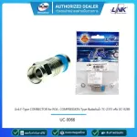 Link UC-0066 F-Type Connector for RG 6, Compression Type Waterproof TC-315 or UC-8289