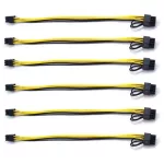 6 Pac 6 Pin Me To 8 Pin 62 Me Pcie Adapter Power Cable Pci Express Extension Cable For Graphics Video Card 30cm