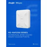 REYEE by RUIJIE รุ่น RG-RAP2200E Wireless Access Point AC1300 Dual Band Gigabit 2 x 10/100/1000Base-T Ethernet ports