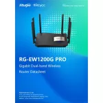 REYEE by RUIJIE รุ่น RG-EW1200G PRO 1300M Dual-band Gigabit Wireless Mesh Router MU-MIMO เสา 6dBi x 6