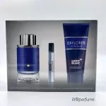 Giftset, Montblanc Explorer Ultra Blue For Men, EDP 100ML perfume, 75ml show, 100ml