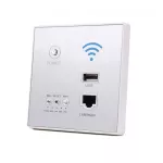 Wifi Router 300mbps 220v Power Ap Relay Smart 2.4ghz Wireless Repeater Extender In Wall Routers Embedded Panel Usb Socket Rj45