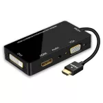 Hdmi Splitter To Hdmi Dvi Vga Audio Converter Gold-Plated Jack 4k For Lap Computer Hdtv Ps3 Multiport 4-In-1 Hdmi Adapter