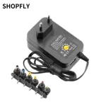 Multi Voltage 3v 4.5v 5v 6v 9v 12v Dc Adaptor Adjustable Power Adapter Universal Charger Power Supply Converter Cable 6 Plugs