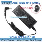 Genuine For Lg Ads-18sg-19-3 19016g 19v 0.84a Ac Adapter Ads-18fsg-19 Eay6303 Lcap36-E 19m38d Lcap36 19m38h 22mk400a 19m38a