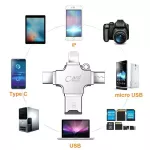 Sandisk 128GB Card Reader 3 in1 connecting TF / iPhon 8-Pin / Micro USB / USB Type C Card Readers