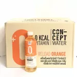 Lifting 24 bottles of concept of Water 0 calories, orange odor 500ml
