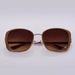 Sunglasses with gold and light brown