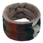 Winter Scarves Uni Folk-Custom Stripe Neck Warmer Fleece Knitted Scarf Scarves Shawl Cowl Wraps Soft Wrap Scarft2